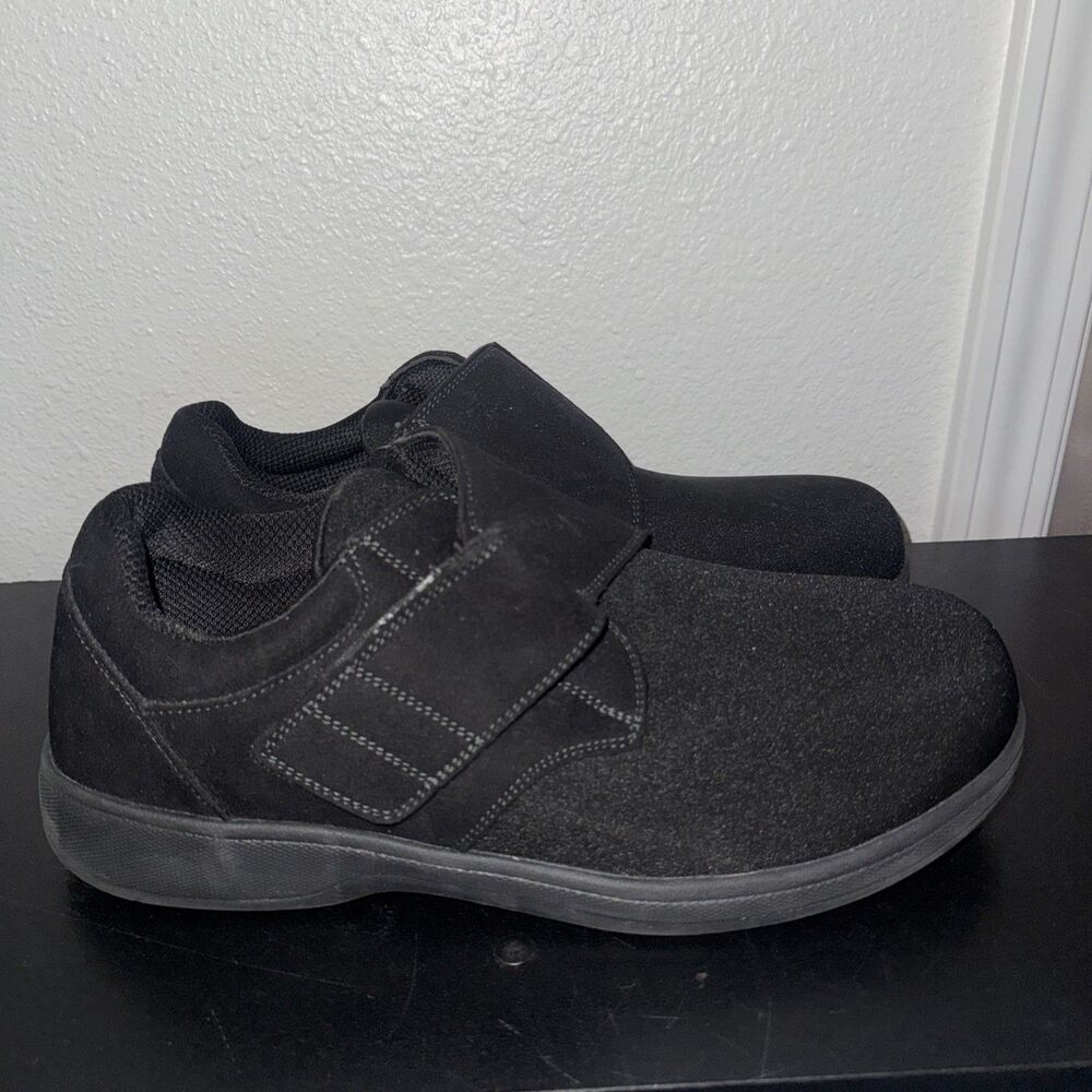 Orthofeet Men’s Shoes Size 12 2E Wide Black Comfort Walking